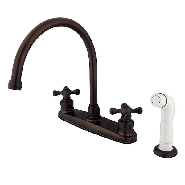 Vintage Centerset Kitchen Faucet, Oil Rubbed Bronze